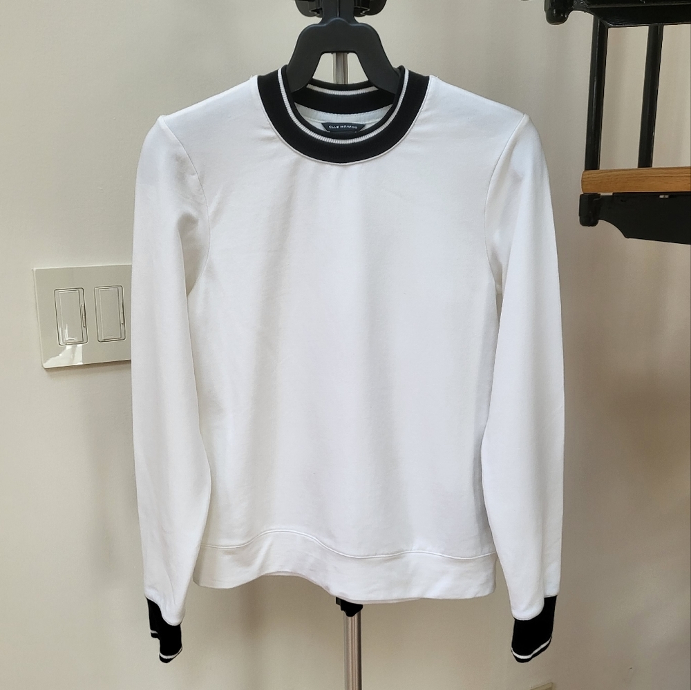 Club Monaco White Crewneck Top - Size XS - Picture 1 of 5